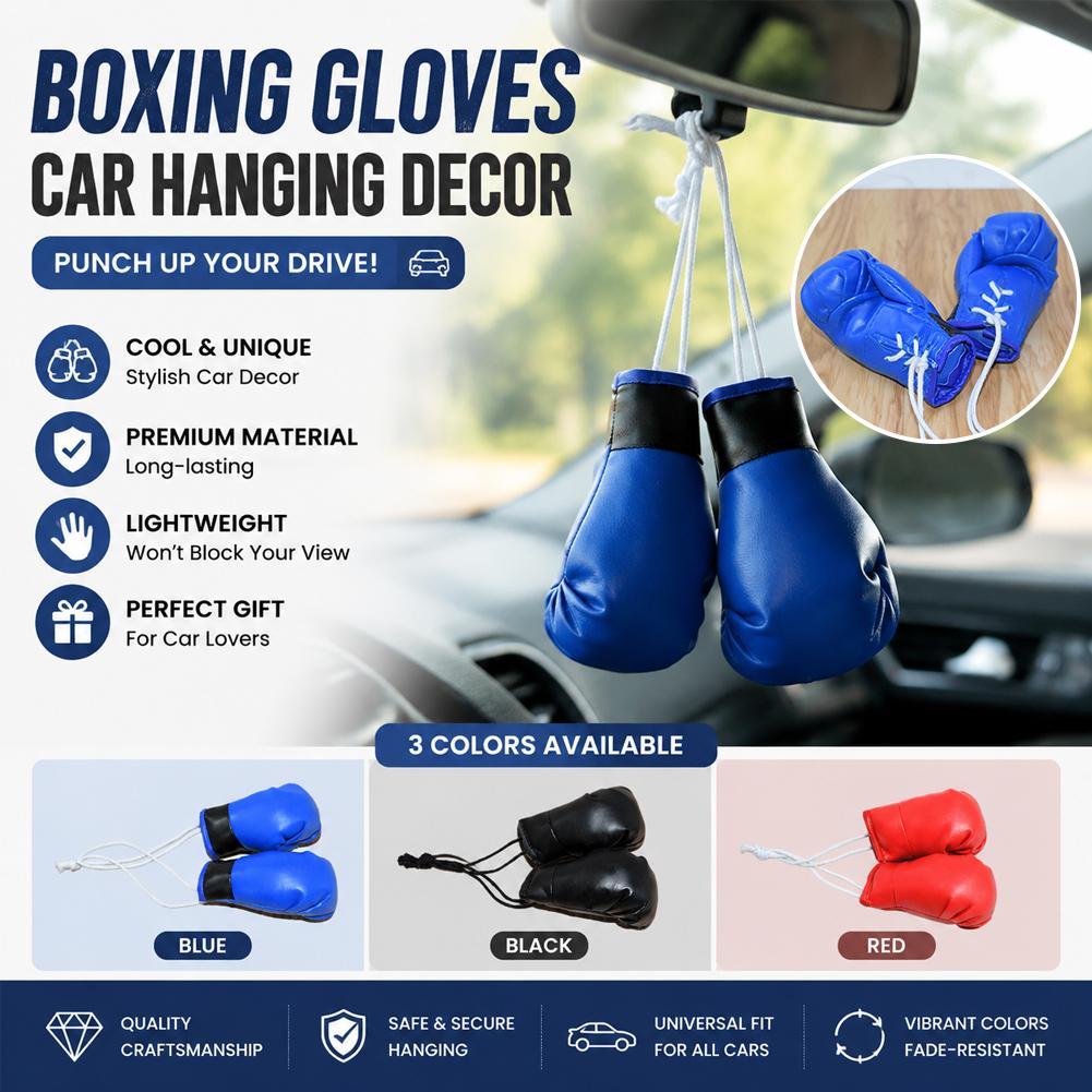 Mini Boxing Gloves Car Rearvie - Leather Driving Glove review and price