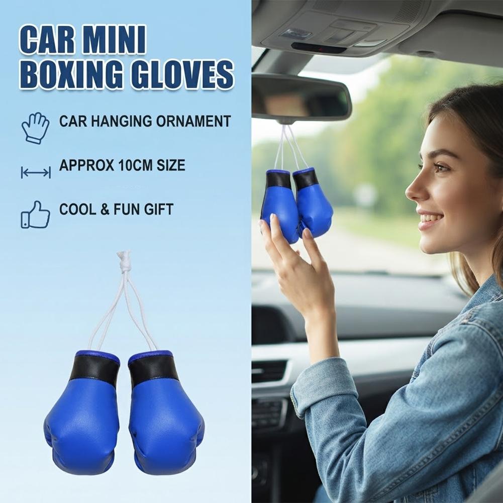 Mini Boxing Gloves Car Rearvie - Leather Driving Glove review and price